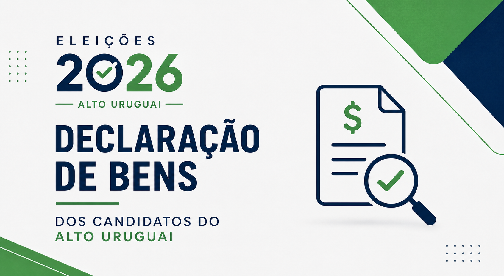 A declaração de bens dos candidatos do Alto Uruguai